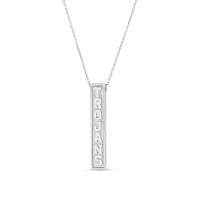 USC Trojans Sterling Silver Vertical Bar Necklace